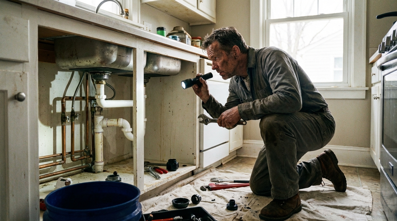 fuite-eau-sous-evier-Santamaria plomberie-2.png